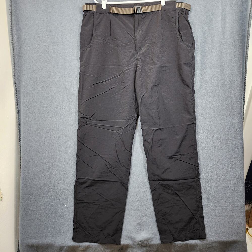Rail Riders Mens Pants XXL Black Nylon Lightweight Outdoors Hiking Gorpcore Belt